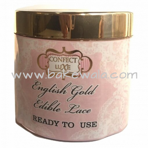 Confect Edible Lace Paste -English Gold - 100g