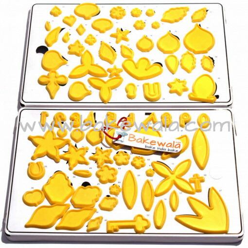 Sugar Craft - Flower and Foilage Cutters Set - 85 pcs