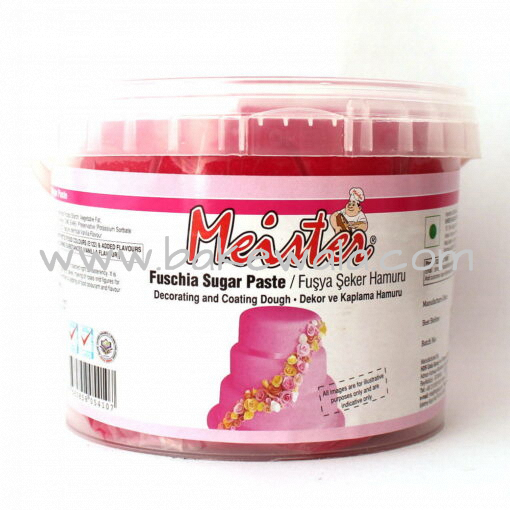 Meister Sugar Paste or Fondant - Fuchsia - 1kg