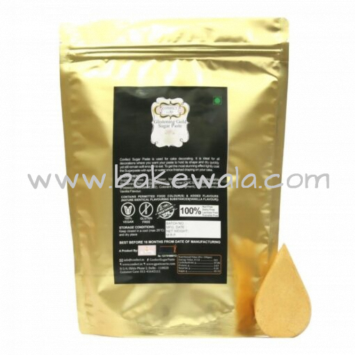 Confect - Glistening Gold Sugar Paste - 900gms