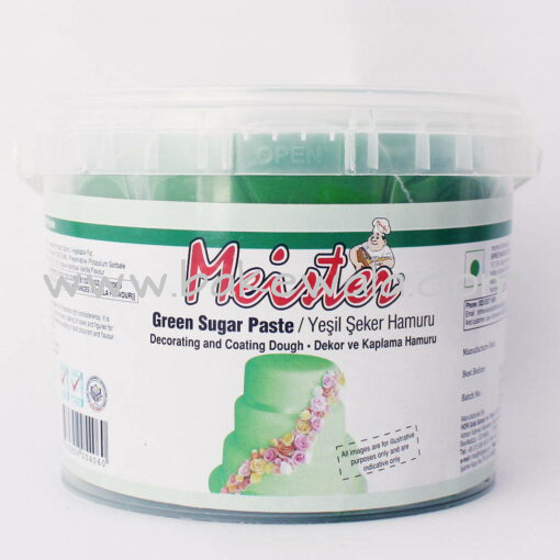 Meister Sugar Paste or Fondant - Green - 1kg