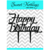 Acrylic Cake Topper or Silhouette - Happy Birthday - Design 1