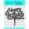 Acrylic Cake Topper or Silhouette - Happy Birthday - Design 5