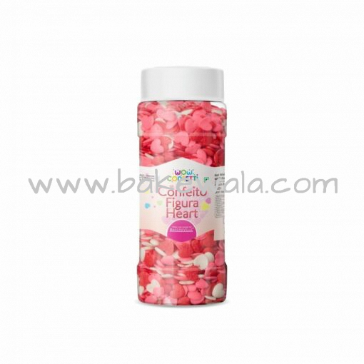 Wow Confett Confeito Figura Heart Sprinkles - 50g