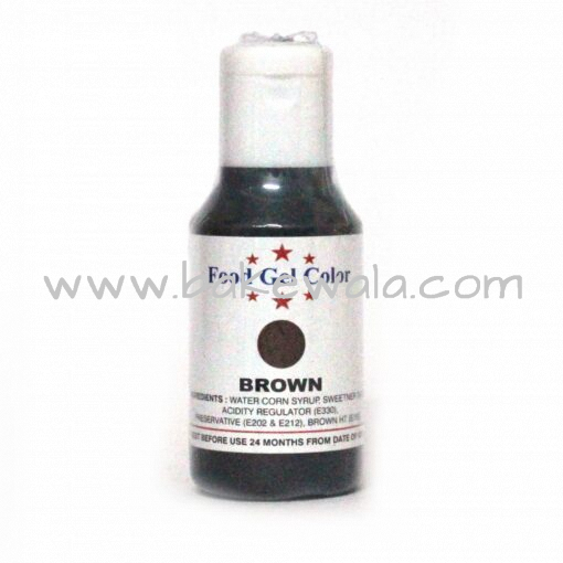 Bake Haven - Icing Gel Colour - Brown - 20g