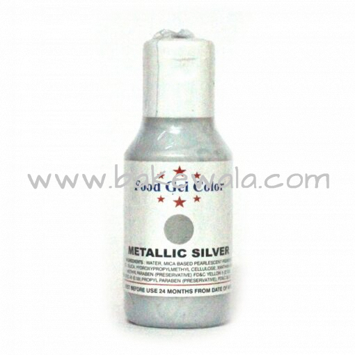 Bake Haven - Icing Gel Colour - Silver - 20g