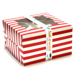 Cupcake Boxes  4 Cavities - Red and White Classics - 20 PCS