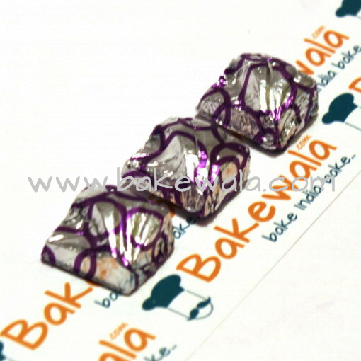 Chocolate Foil Wrapper - Hoop Pattern - Purple - 300 pcs