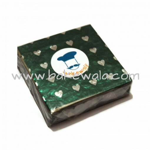 Chocolate Foil Wrapper - Heart Pattern - Green - 300 pcs