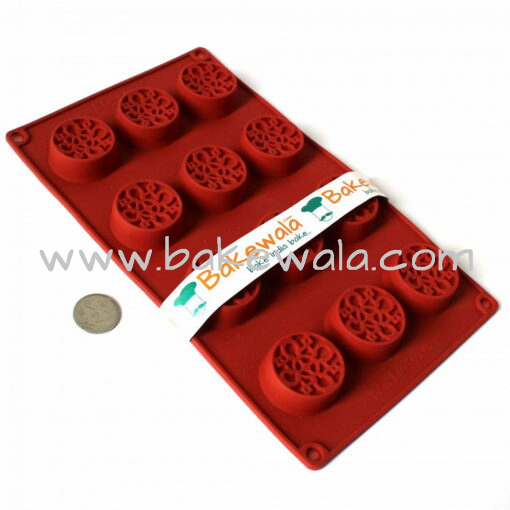 Silicon Chocolate Mould - Round mould - 12 cups tray