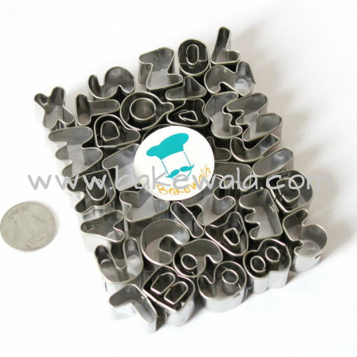 A to Z Alphabet Set and 0 to 9 Numbers Set - Steel Cutters