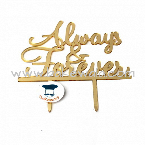 Acrylic Cake Topper or Silhouette - Always & Forever