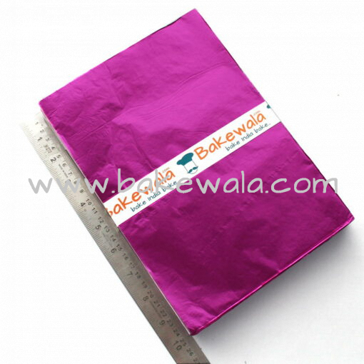 Chocolate Foil Wrapper - Large Size - Plain - Dark Pink - 300 pcs