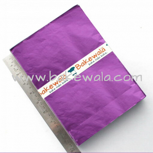 Chocolate Foil Wrapper - Large Size - Plain - Purple - 300 pcs