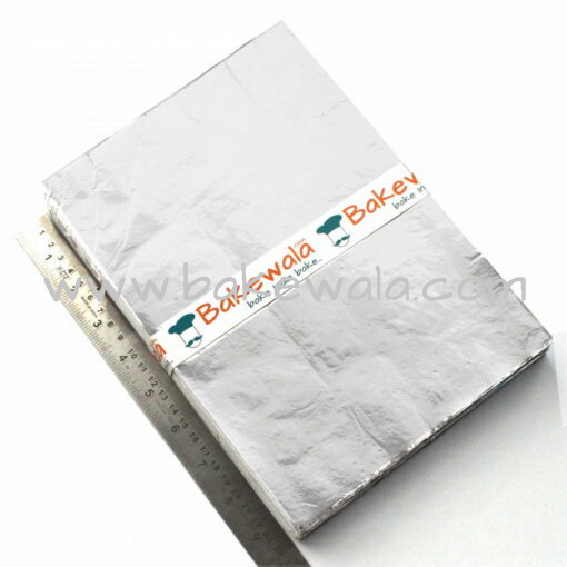 Chocolate Foil Wrapper - Large Size - Plain - Silver - 300 pcs