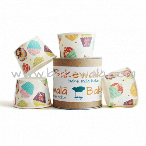 Muffin Paper Cups - Cuppy Cakes Fun 10.5 cm  - 30 pcs