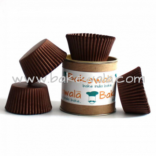 Cupcake Paper Liners - Brown - 12cm - 100 pcs