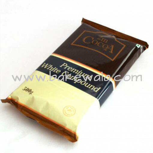 2m Cocoa  Premium White Compound Slab  - 500g