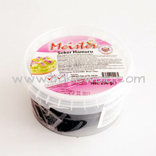 Meister Sugar Paste or Fondant-Black-250g