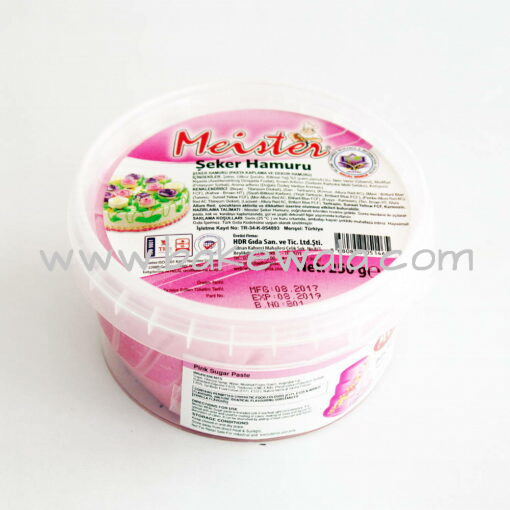 Meister Sugar Paste or Fondant-Pink-250g