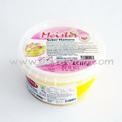 Meister Sugar Paste or Fondant-Yellow-250g