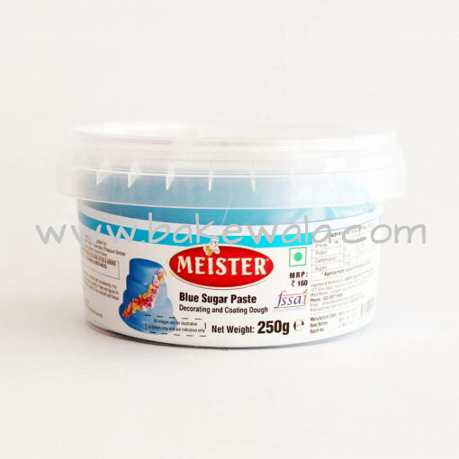 Meister Sugar Paste or Fondant-Blue-250g