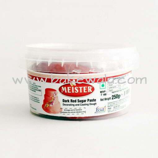 Meister Sugar Paste or Fondant-Dark Red-250g