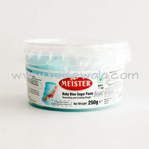 Meister Sugar Paste or Fondant-Baby Blue-250g