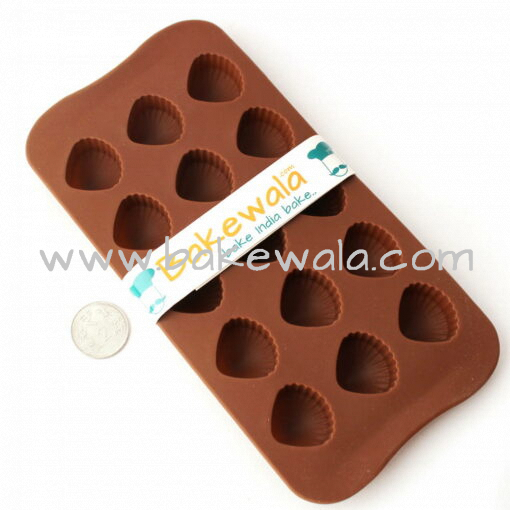 Silicone Chocolate Mould - Shell Pattern