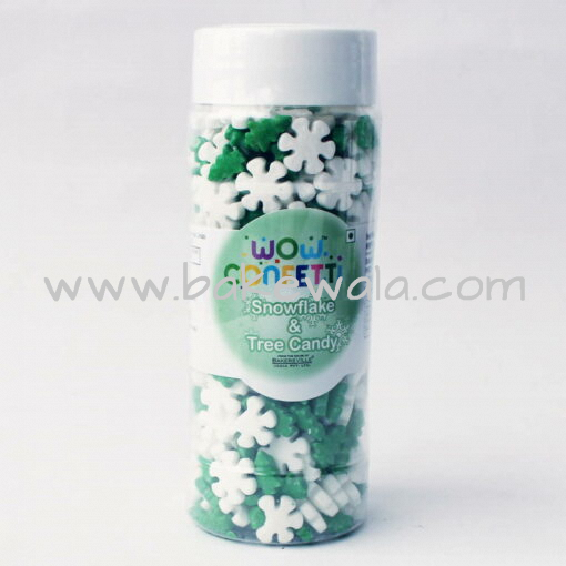 Glint Wow Confetti Snowflake and Tree Candy  -125g