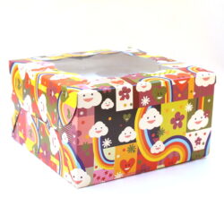 Cupcake Boxes  4 Cavities - Happy  - 25 PCS