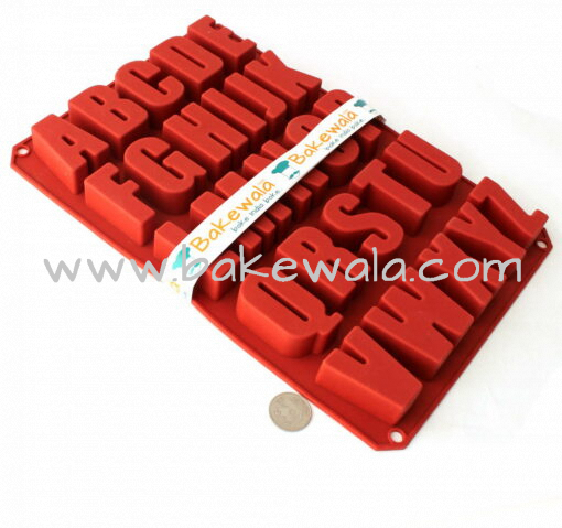 Silicone Chocolate Mould - Jumbo - Letters of Alphabet