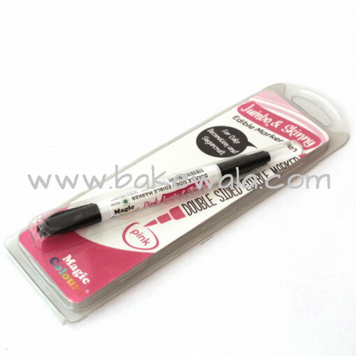 Magic Colours - Double Sided Edible Marker Pen - Pink