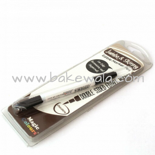 Magic Colours - Double Sided Edible Marker Pen - Chocolate