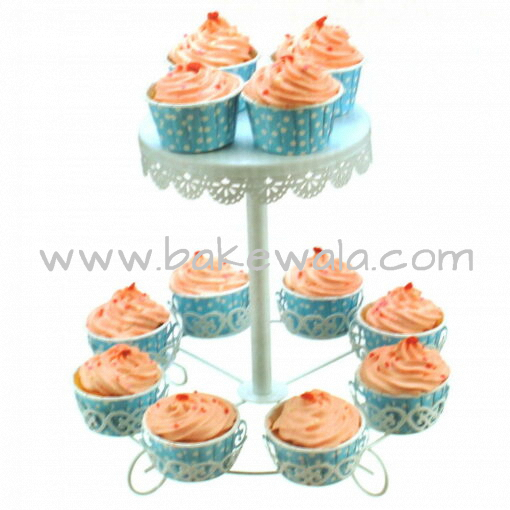 Vintage Cake and Cupcake Stand - 2 Tier