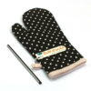 Cloth Oven Mitten or Kitchen Gloves - Timeless Polka - 1 pc