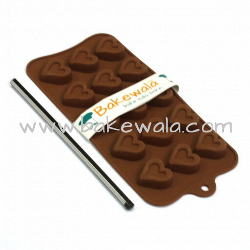 Silicone Chocolate Mould - Heart Doodle