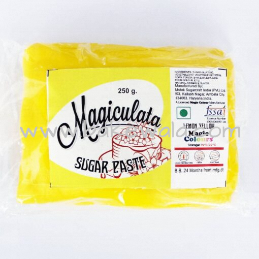 Magiculata - Fondant or Sugar Paste - Lemon Yellow - 250g