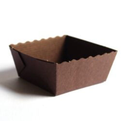 Paper Baking Mould - Brownie Square Trays or Cups - Brown -1050pcs