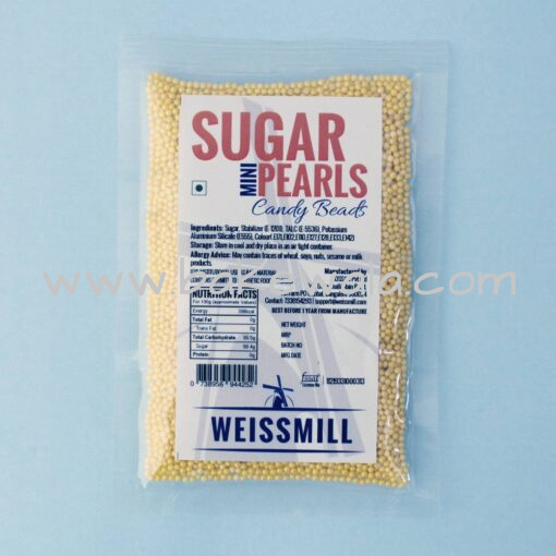 Weissmill - Sugar Pearls Beads - Mini - Yellow - 5kg