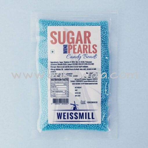 Weissmill - Sugar Pearls Beads - Mini - Blue - 5kg