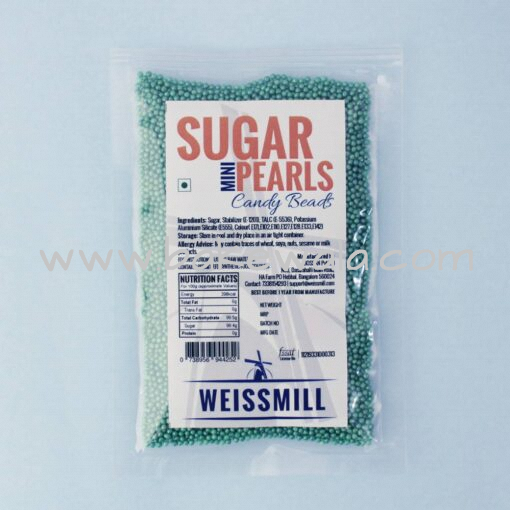 Weissmill - Sugar Pearls Beads - Mini - Green - 5kg