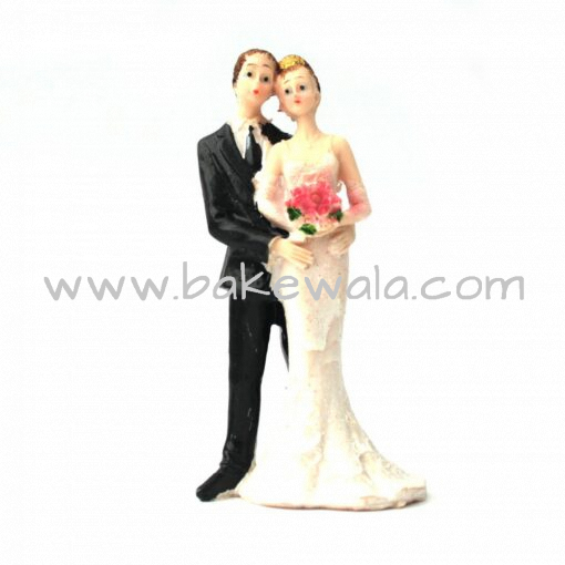 Wedding Cake Topper - Bride and Groom - 5 inches