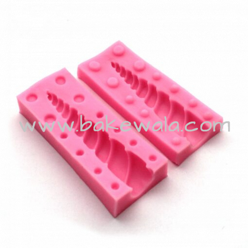 Fondant Silicone Mould - 3D Unicorn Horn -  Pair Set