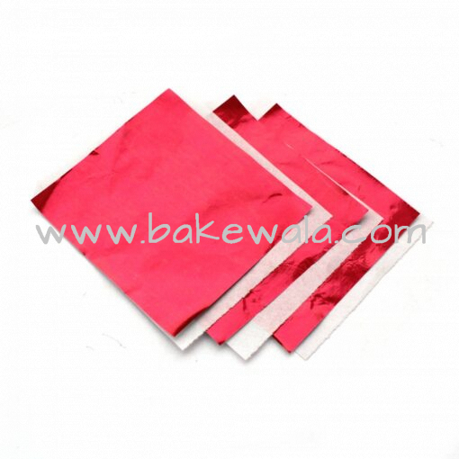 Chocolate Foil Wrapper - Red - 150pcs