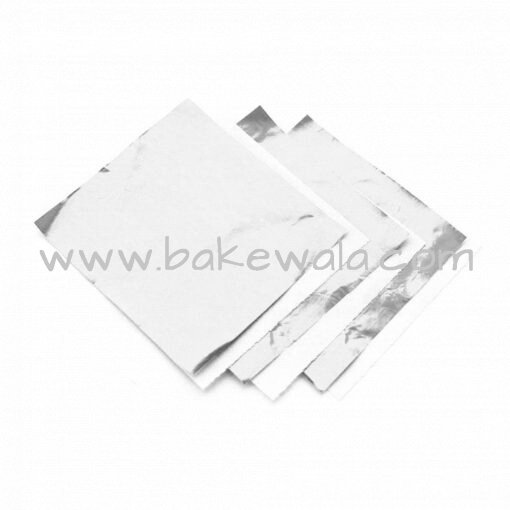 Chocolate Foil Wrapper - Silver - 150pcs