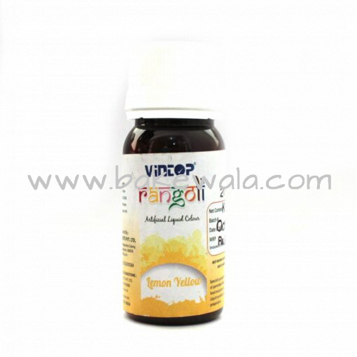 Liquid Food Colour - Lemon Yellow - 20ml