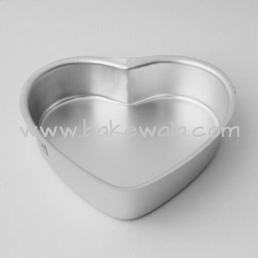 Aluminium Cake Tin Mold - Heart Shape - Size 2 - 7.5 inches wide