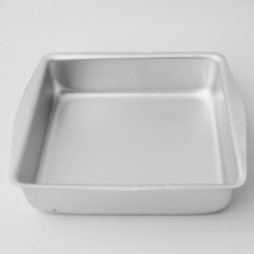 Aluminium Cake Tin Mold - Square Shape - Size 3 - 7.25 X 7.25 inches