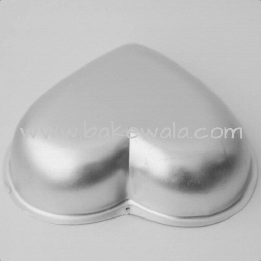 Aluminium Cake Tin Mold - Valentine Heart Shape - Size 3 - 8.5 inches wide